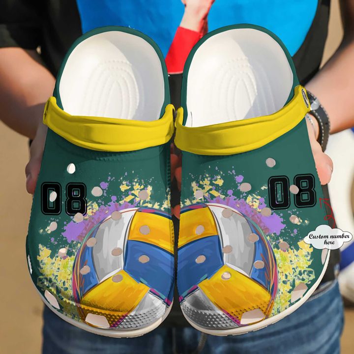 Volleyball Ball Crocs Clog Shoes