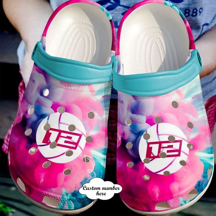 Volleyball Colorful Crocs Clog Shoes