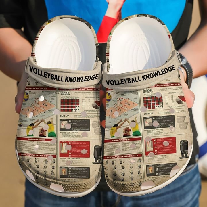 Volleyball Knowledge Crocs Clog Shoes