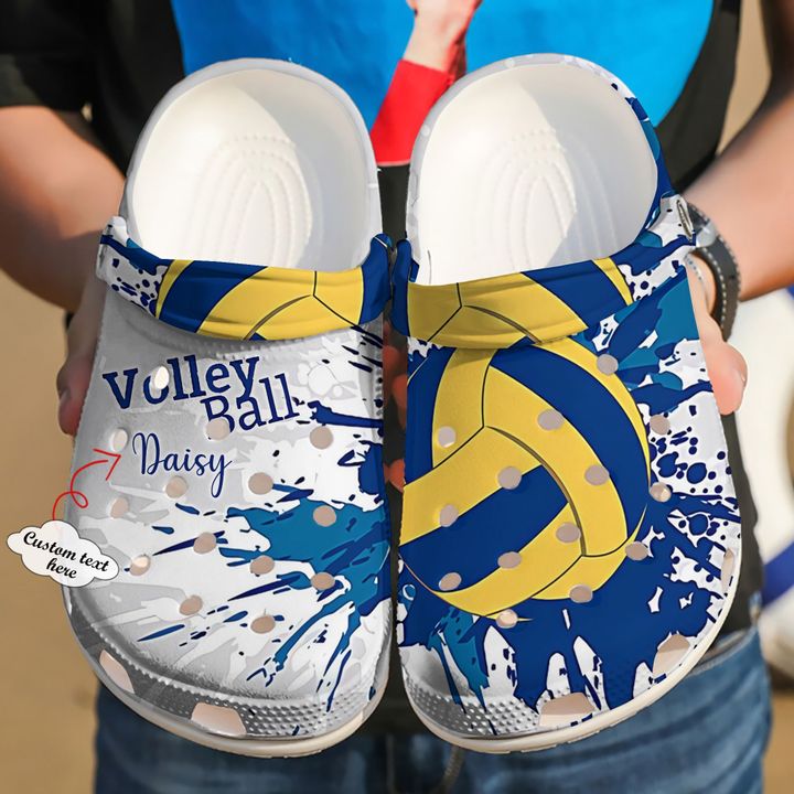 Volleyball Personalized Ball Crocs Clog Shoes