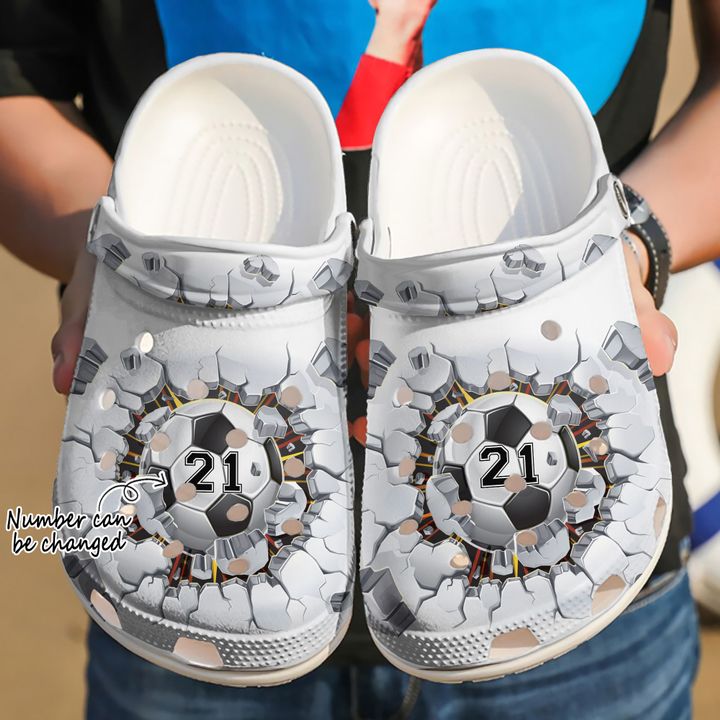 Volleyball Personalized Crack Crocs Clog Shoes