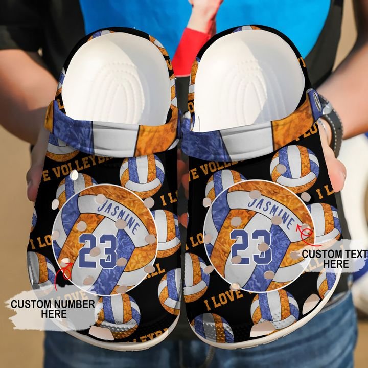 Volleyball Personalized Is Life Crocs Clog Shoes