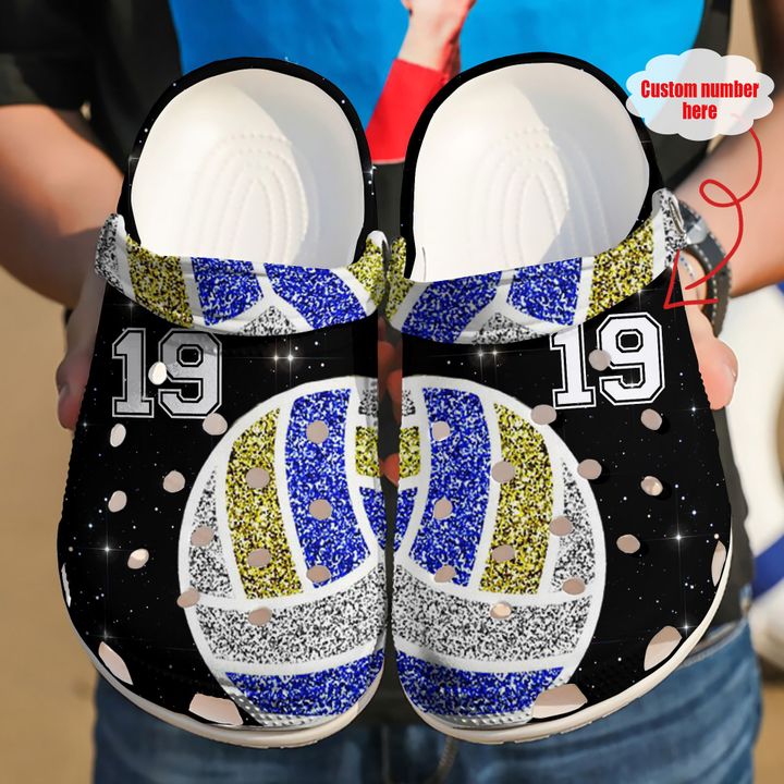 Volleyball Personalized Love Crocs Clog Shoes