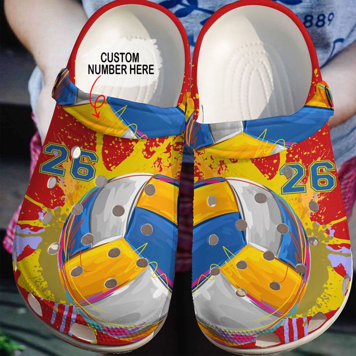 Volleyball Personalized Love Crocs Clog Shoes