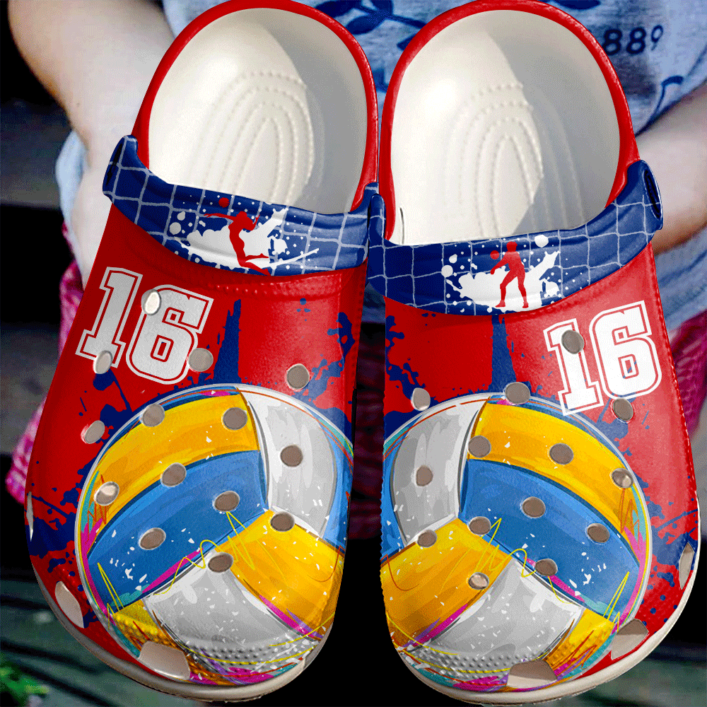 Volleyball Personalized Passion V2 Collection Crocs Clog Shoes