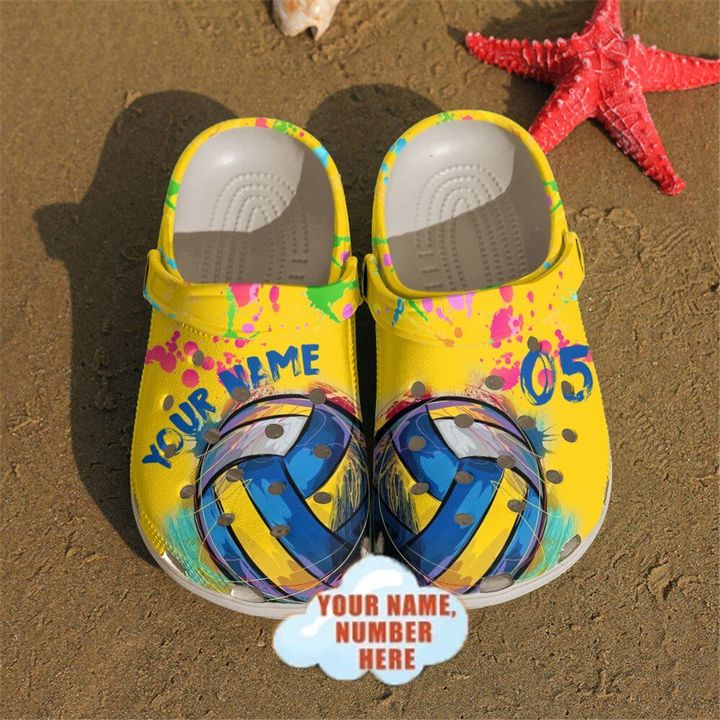 Volleyball Personalized Crocs Clog Shoes