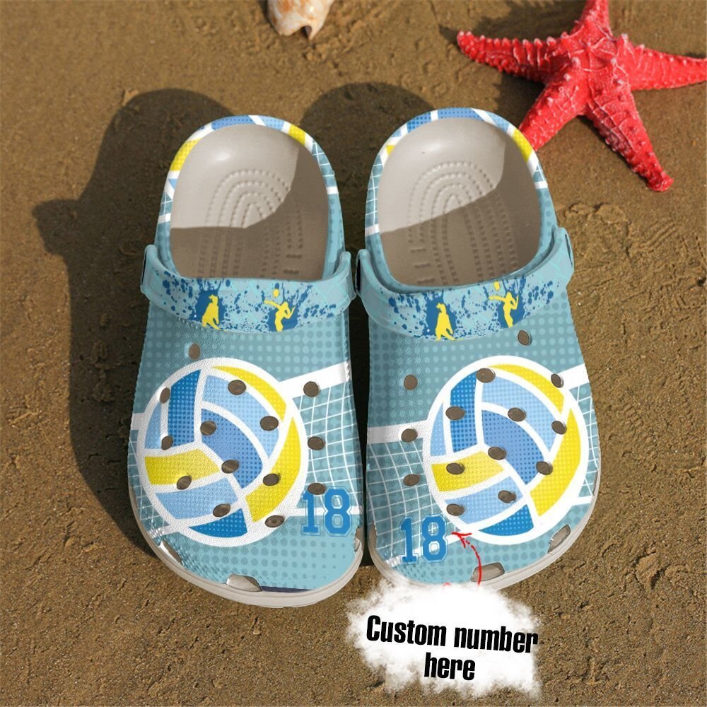 Volleyball Personalized Time Crocs Clog Shoes