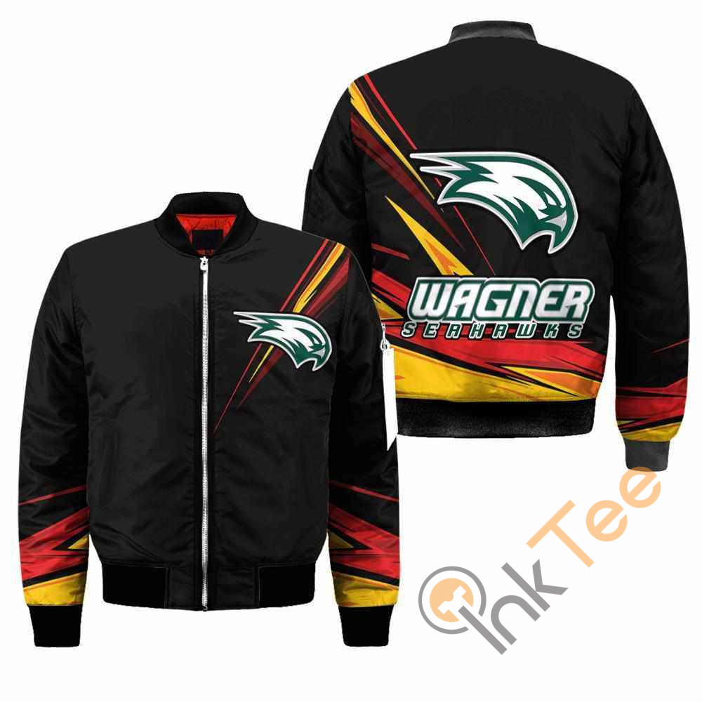 Wagner Seahawks NCAA Black Apparel Best Christmas Gift For Fans Bomber Jacket
