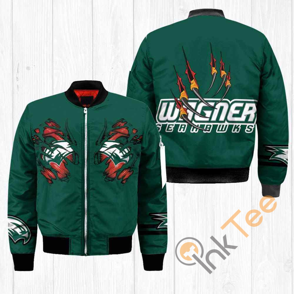 Wagner Seahawks NCAA Claws Apparel Best Christmas Gift For Fans Bomber Jacket