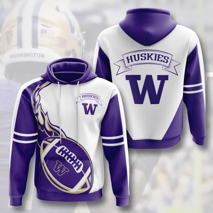 Washington Huskies Custom Hoodie 3D