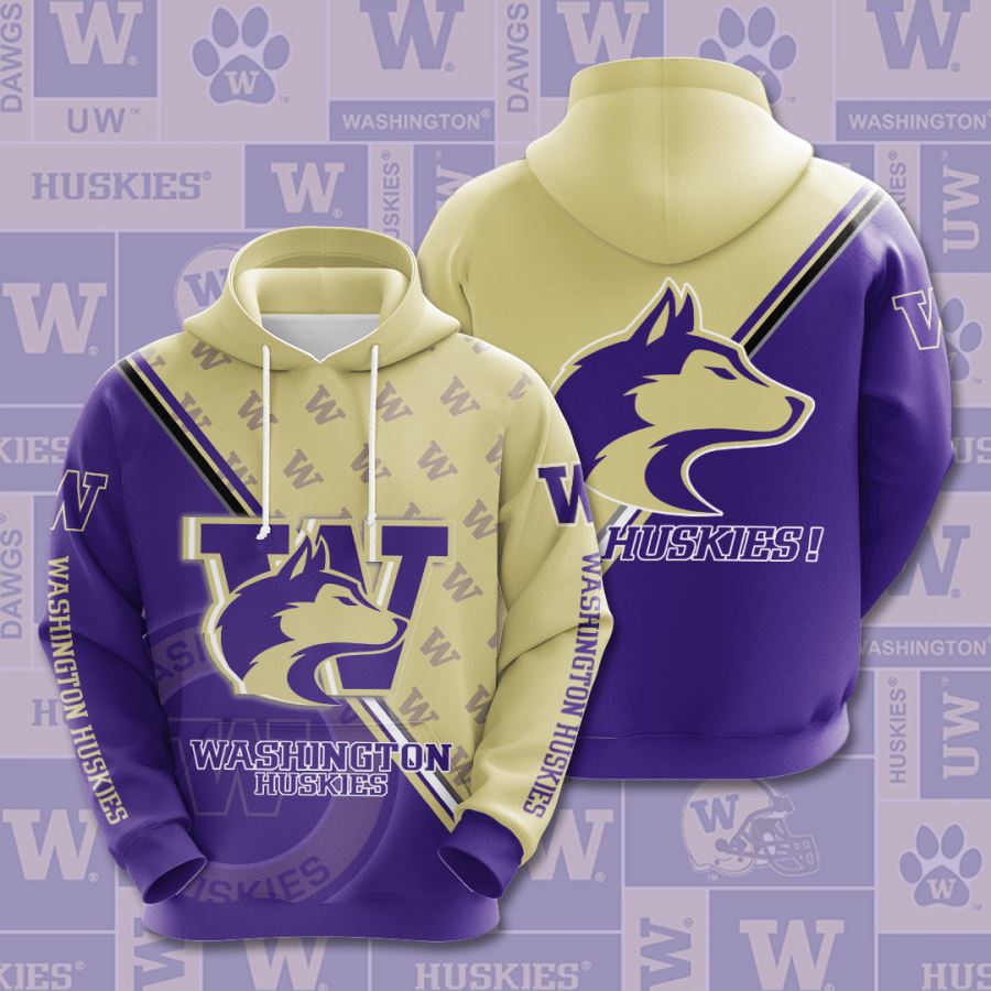 Washington Huskies Custom Hoodie 3D
