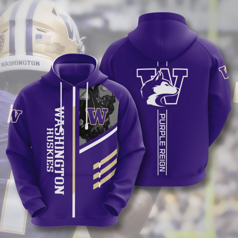 Washington Huskies Custom Hoodie 3D