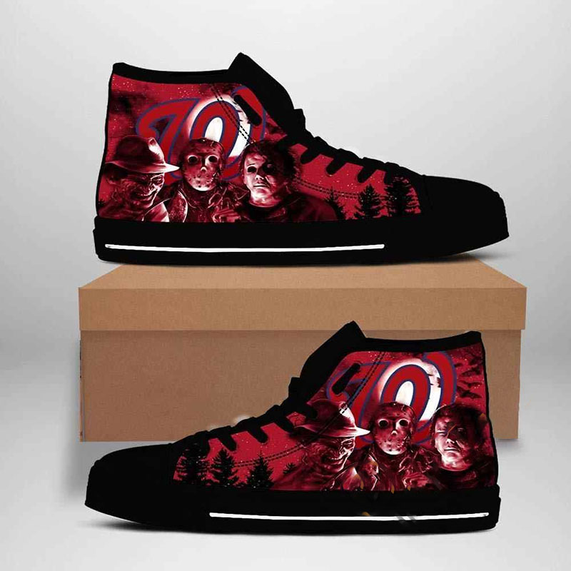 Washington Nationals Mlb Baseball High Top Shoes