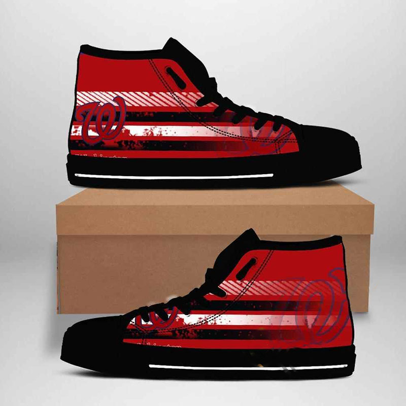 Washington Nationals Mlb Baseball High Top Shoes