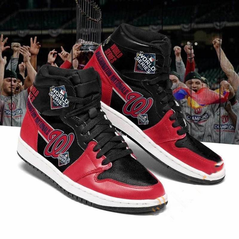 Washington Nationals Mlb Custom Air Jordan Shoes