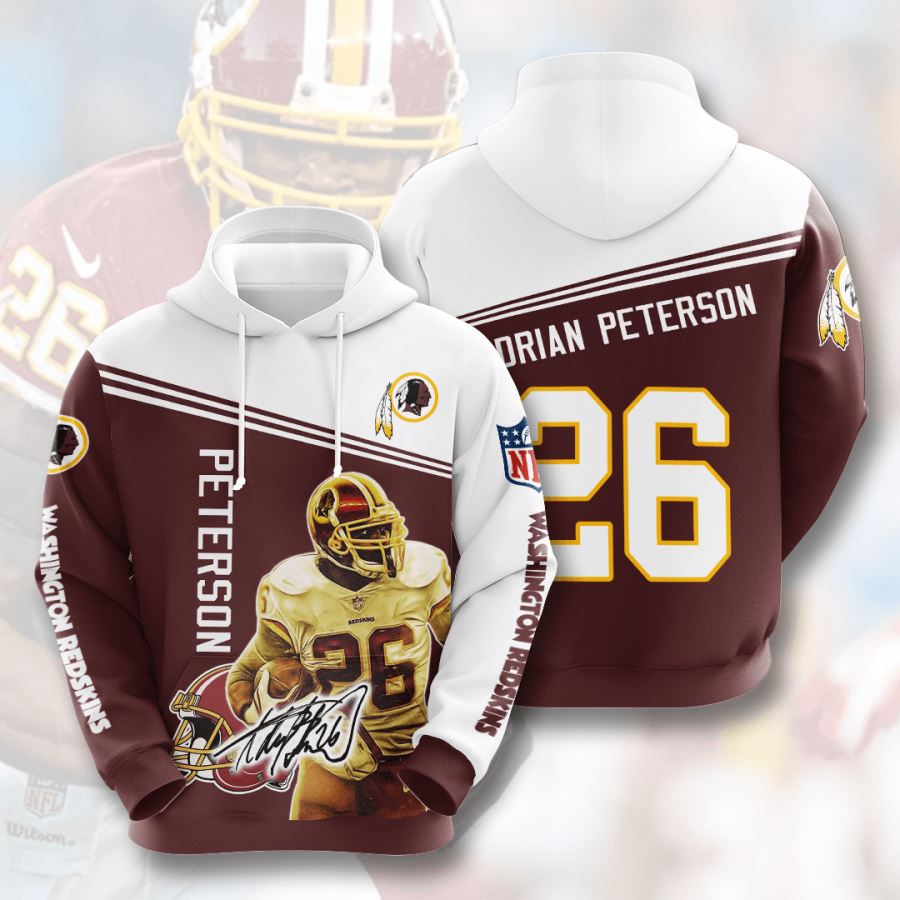 Washington Redskins Custom Hoodie 3D