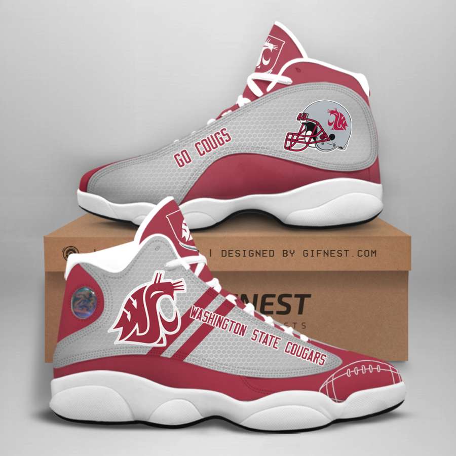 Washington State Cougars Custom Air Jordan Shoes