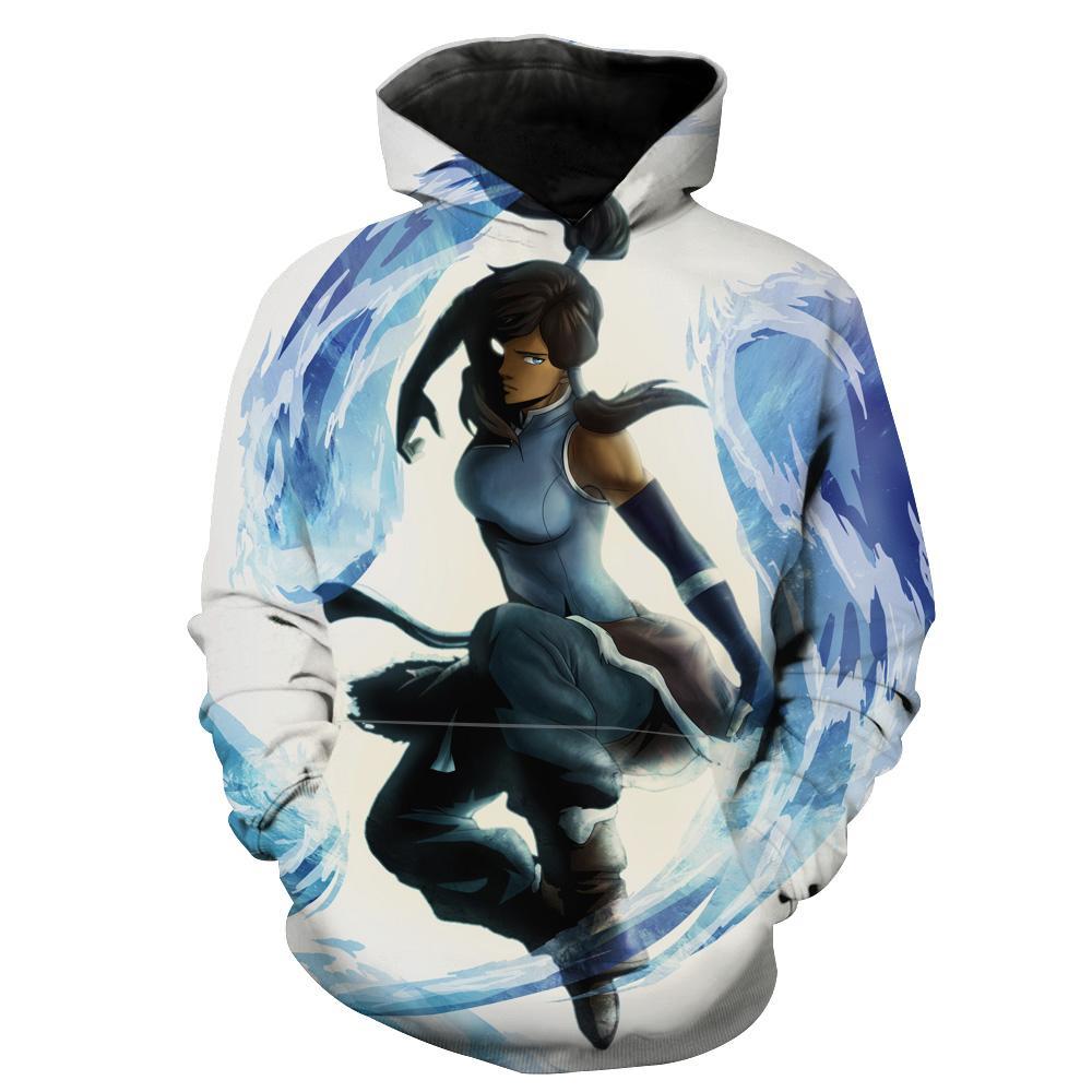 Water Bending Korra Avatar Legend Of Korra Hoodie 3D