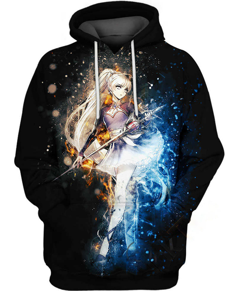 Weiss Schnee Hoodie 3D
