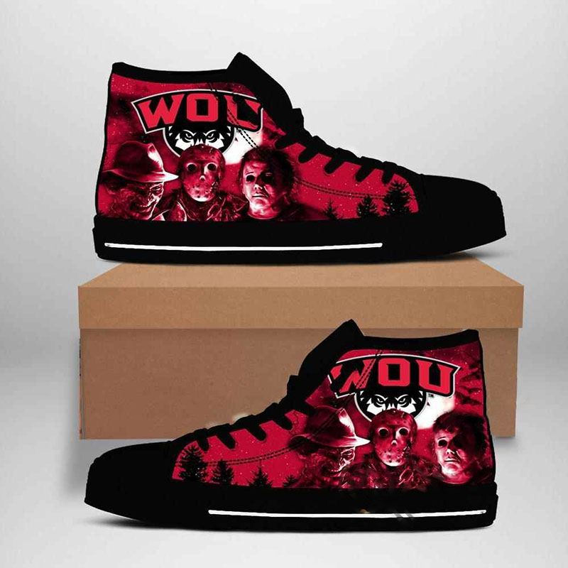 Western Oregon Wolves Ncaa High Top Shoes