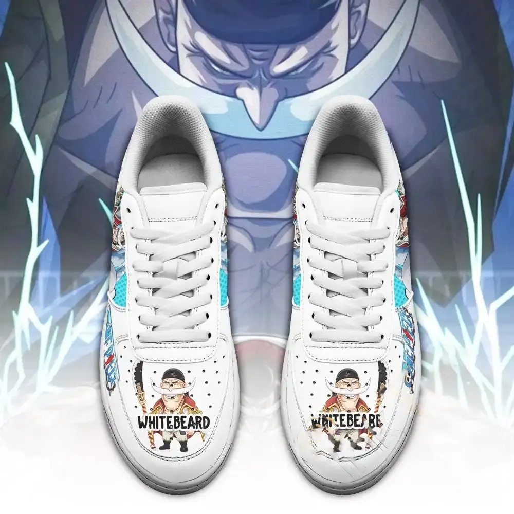 White Beard Custom One Piece Anime Fan Amazon Nike Air Force Shoes