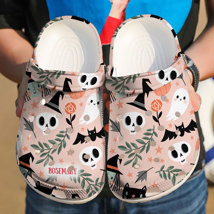 Wicca Personalized Halloween Pattern V2 Crocs Clog Shoes