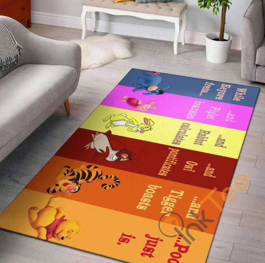 Winnie The Pooh Disney Tiger & Pals Christmas Gift For Lover Rug