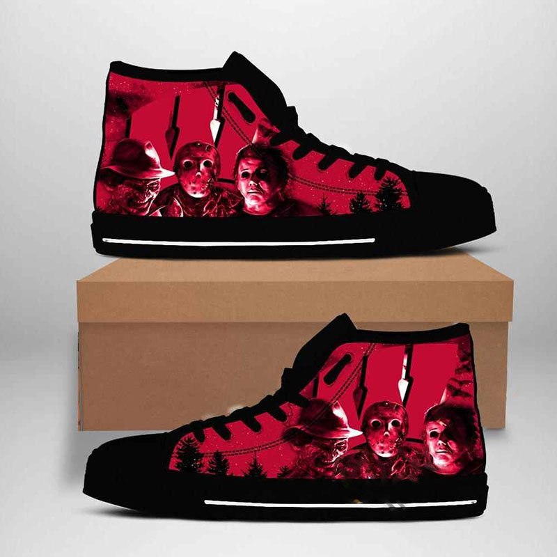 Wisconsin Badgers Ncaa High Top Shoes