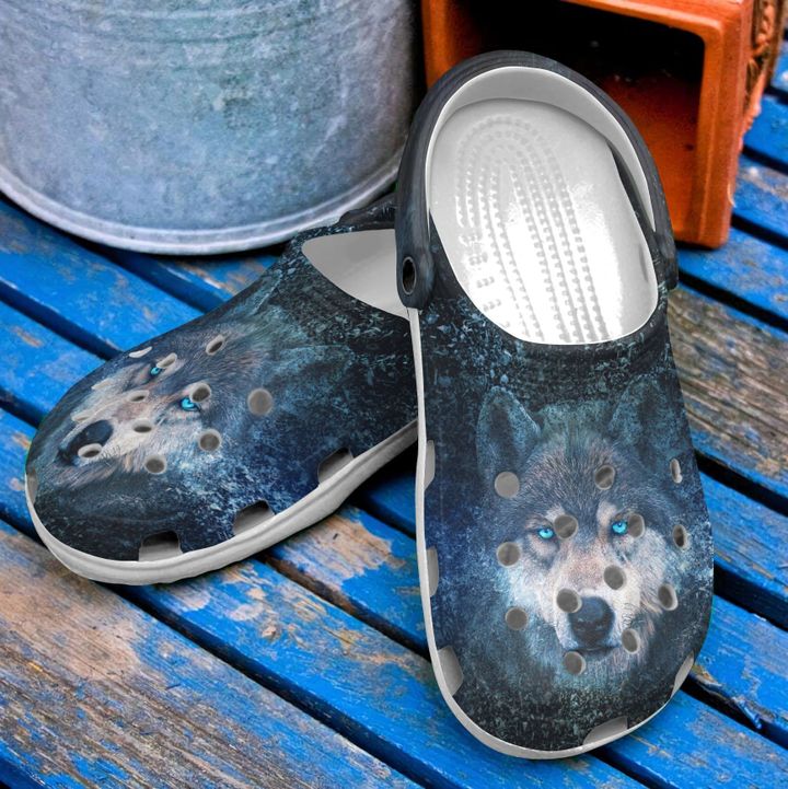 Wolf Art Crocs Clog Shoes