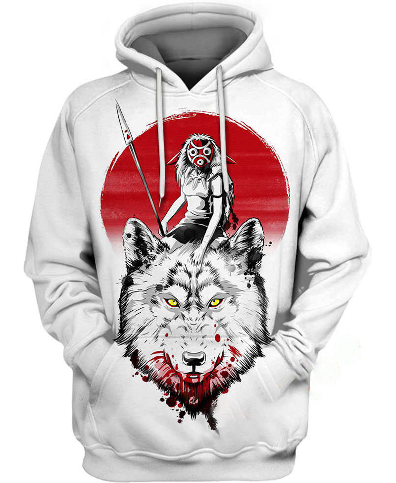 Wolf Princess Hoodie 3D