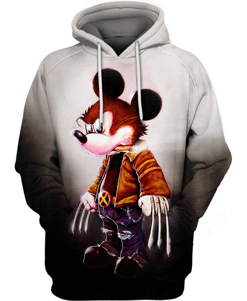 Wolverine Mickey Hoodie 3D