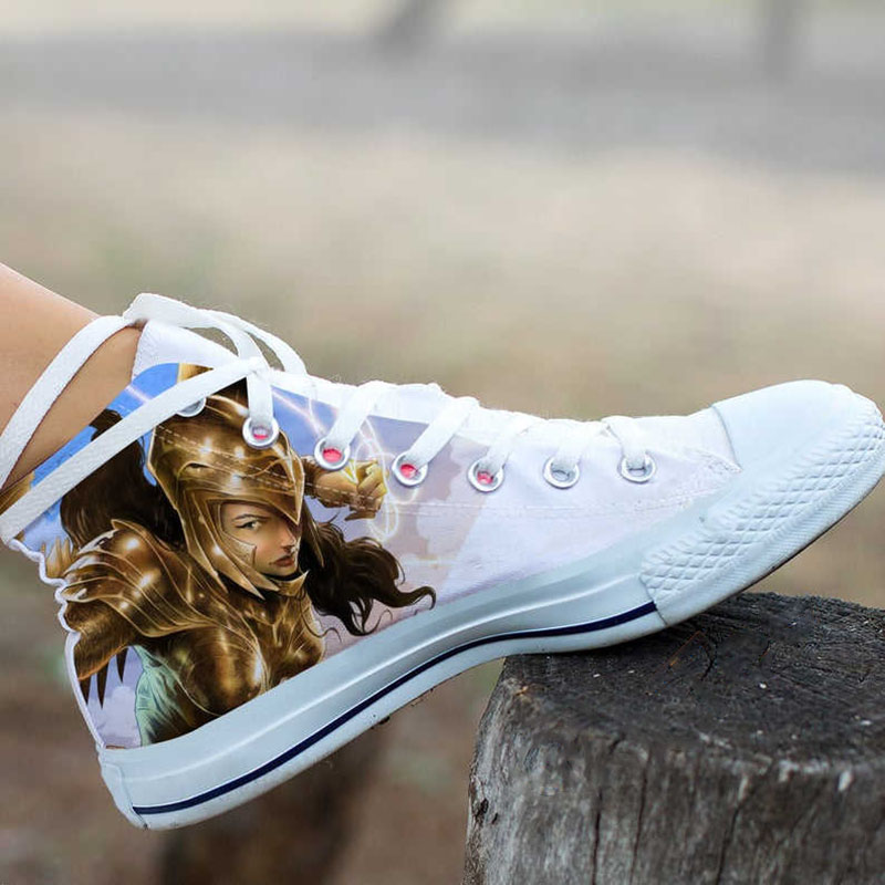Wonder Woman Super Hero Dc Comics Movie High Top Shoes