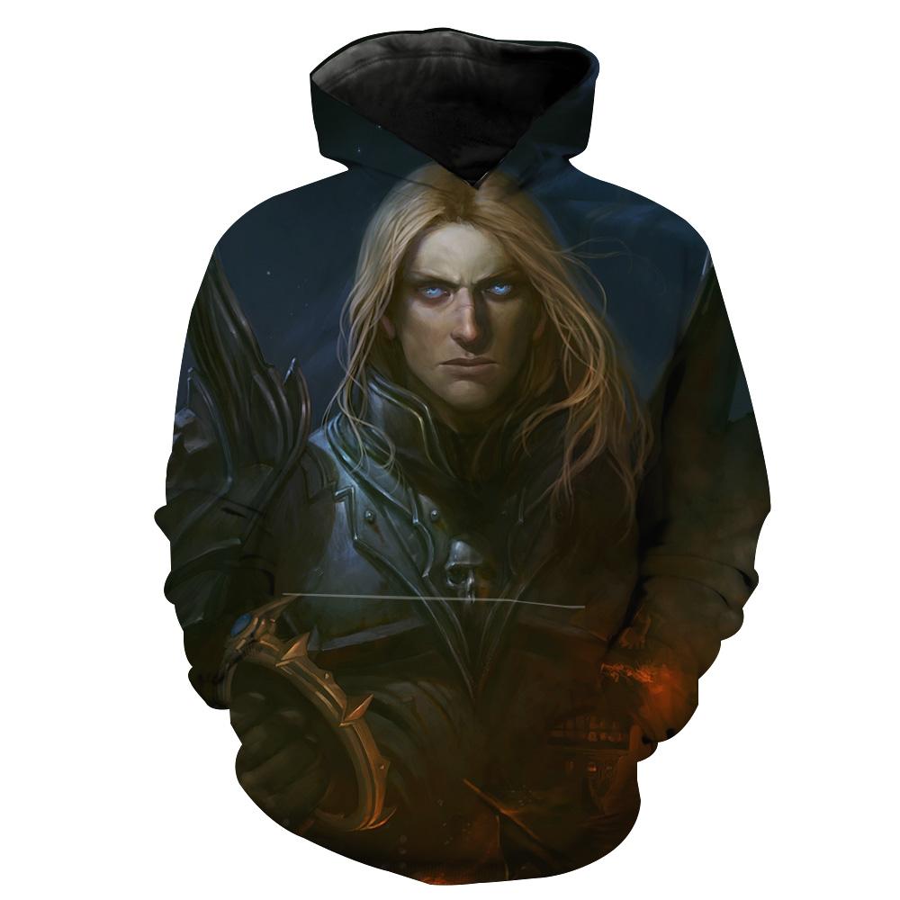 World Of Warcraft Arthas Unmasked Arthas Hoodie 3D
