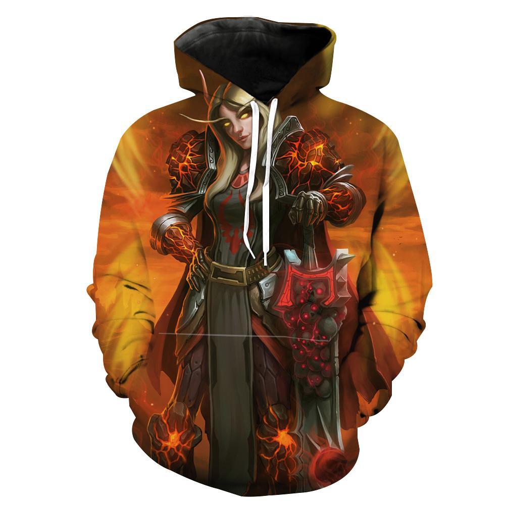 World Of Warcraft Blood Elf Paladin Paladin Hoodie 3D
