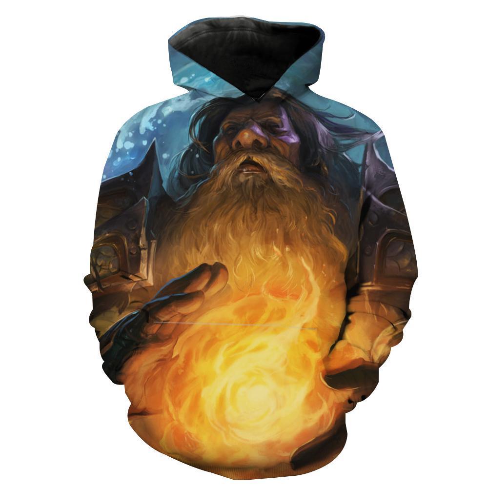 World Of Warcraft Dwarf Mage Dwarf Mage Wow Hoodie 3D