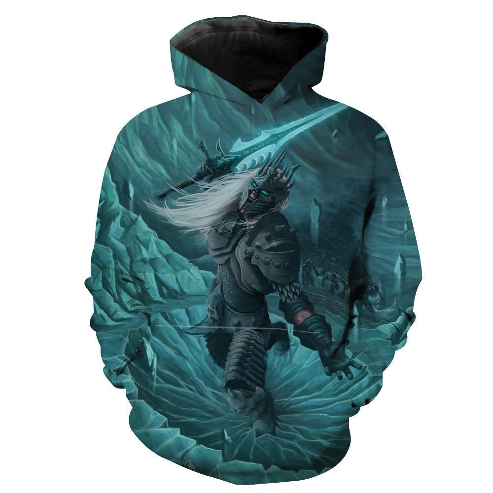 World Of Warcraft Lich King Arthas Lich King Hoodie 3D