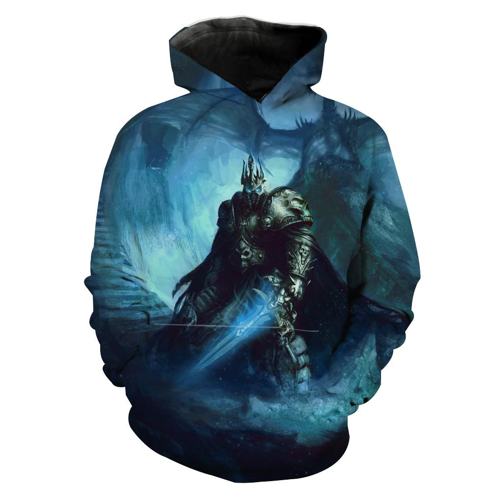 World Of Warcraft Lich King Epic Arthas Hoodie 3D