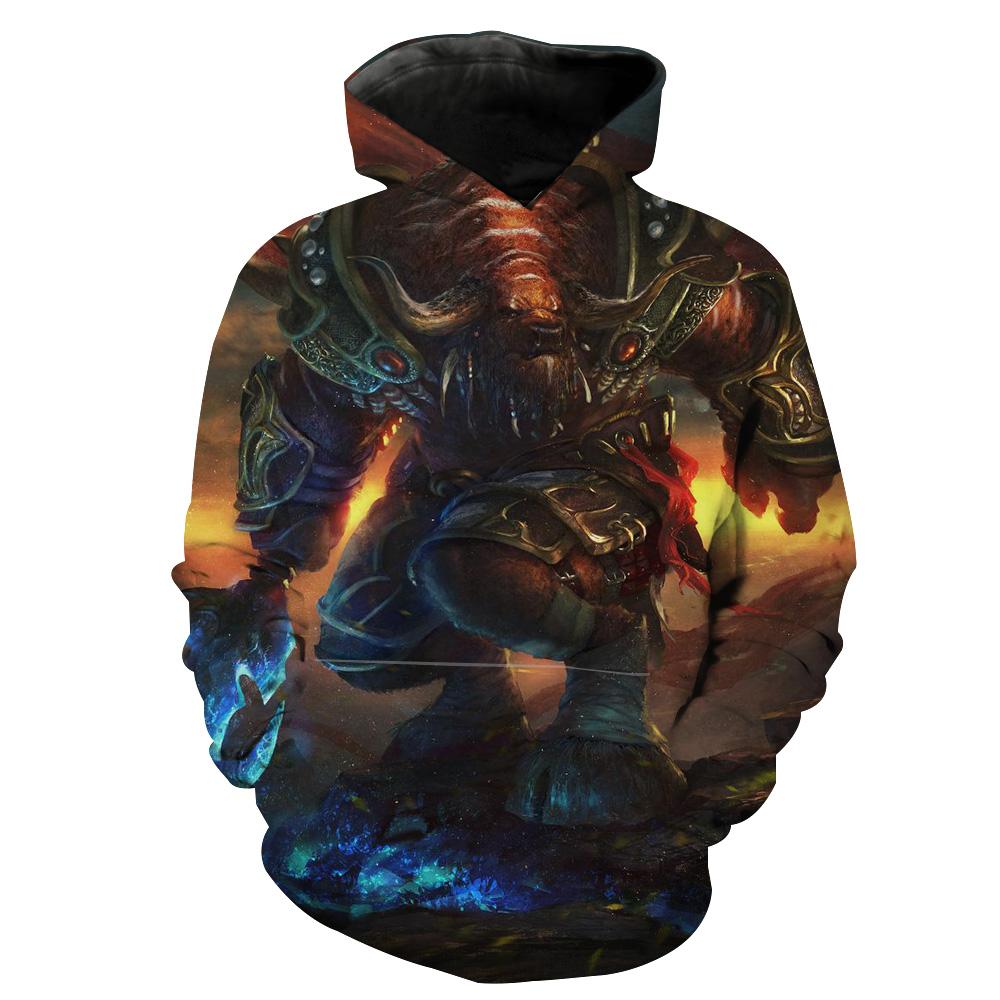 World Of Warcraft Tauren Warrior Tauren Hoodie 3D