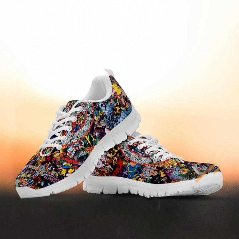 X-men Custom Wolverine Painted Marvel Studio Movie Running Nike Roshe Shoes