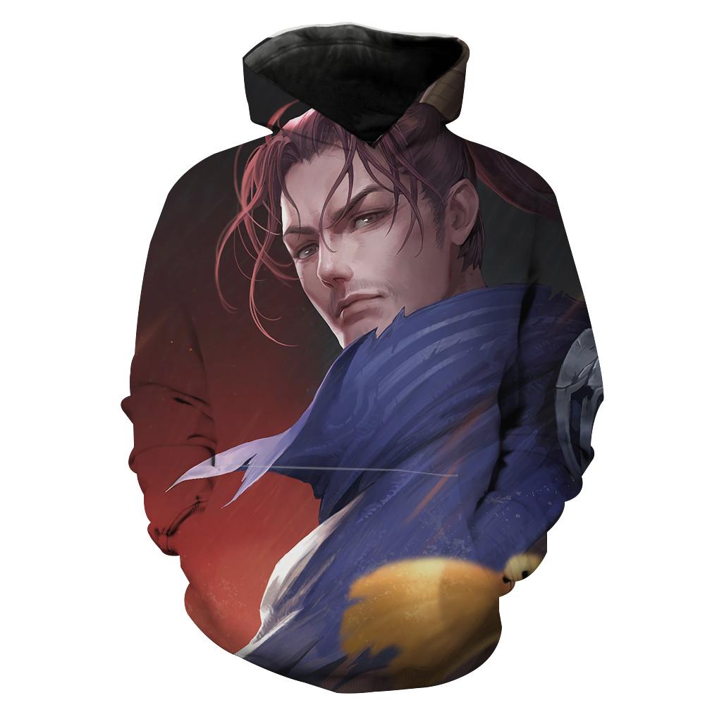 Yasuo Face League Of Legends Yasuo Hoodie 3D