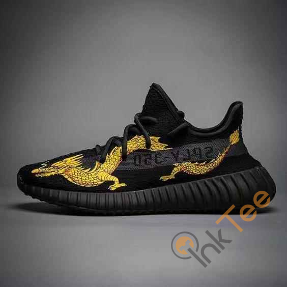 Yellow Dragon In Black Limited Edition Yeezy Boost