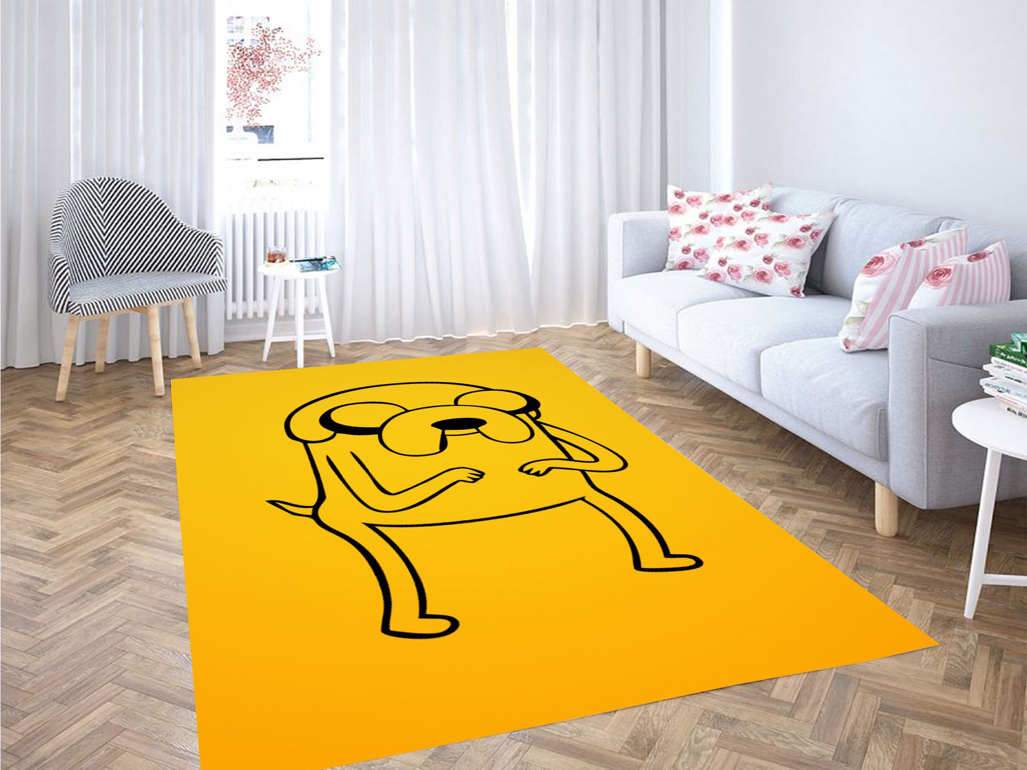 Yellow Jack Adventure Time Carpet Rug