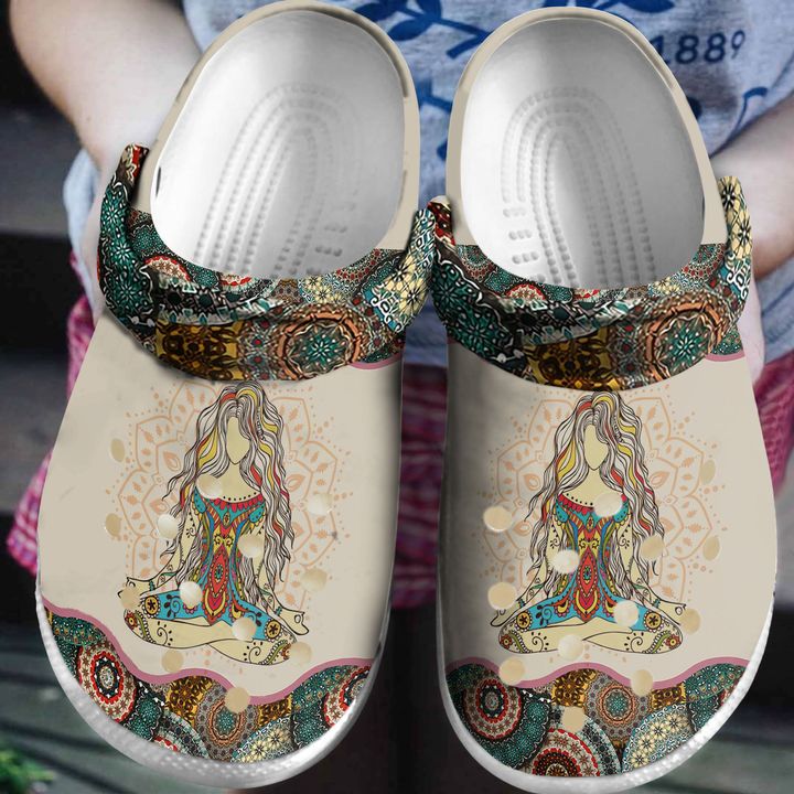 Yoga Mandala Crocs Clog Shoes
