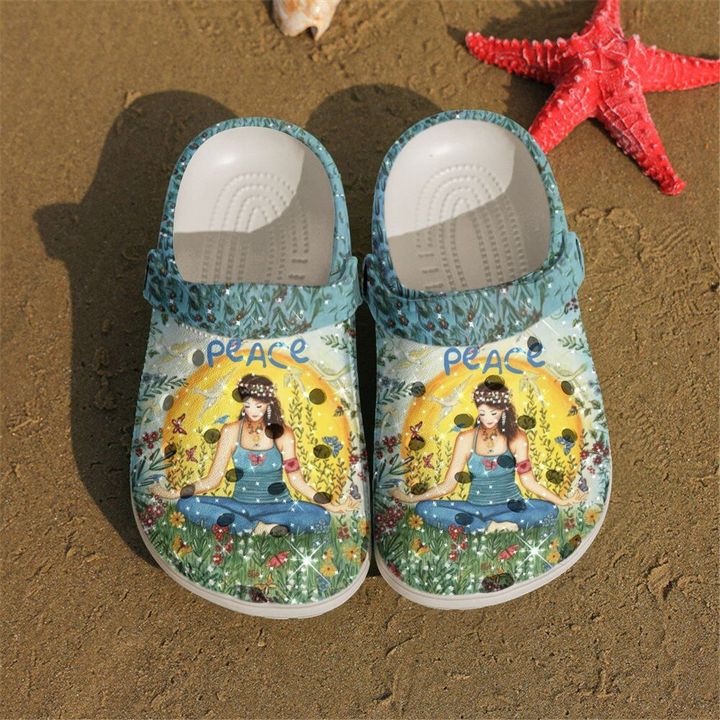 Yoga Peace Crocs Clog Shoes