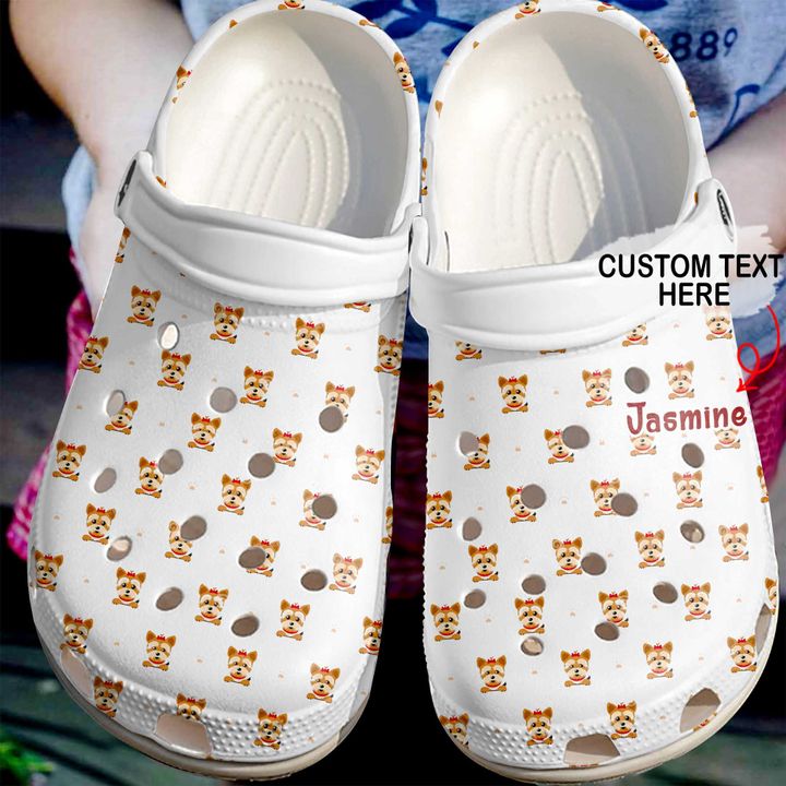 Yorkie Personalized Lovely Pattern Crocs Clog Shoes