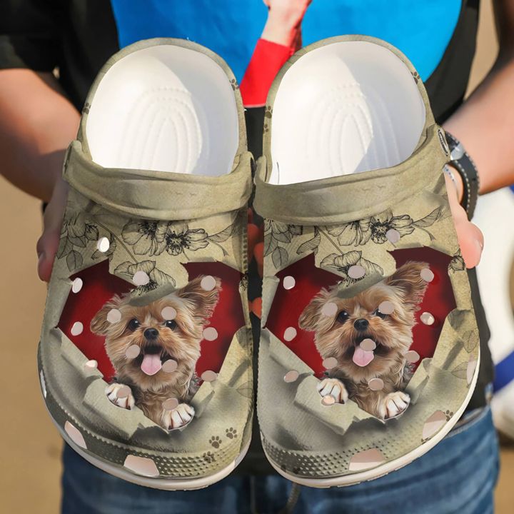 Yorkie They Steal My Heart Crocs Clog Shoes