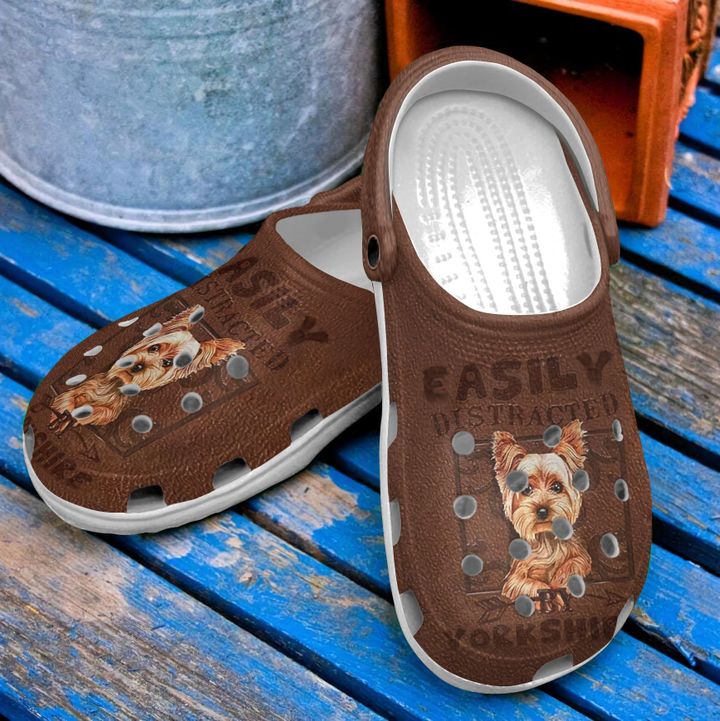 Yorkshire Easily Distracted By Crocs Clog Shoes
