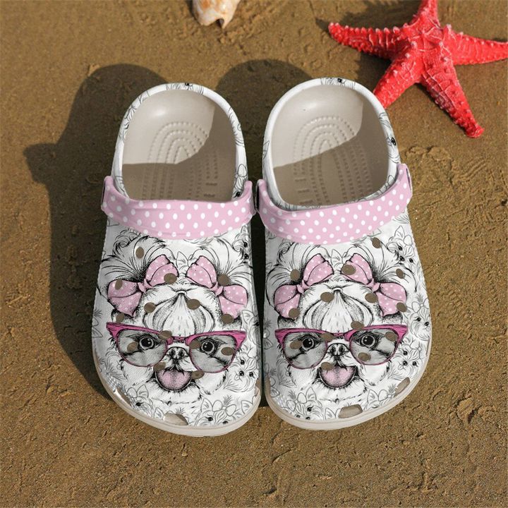 Yorkshire Pink Yorkie Crocs Clog Shoes