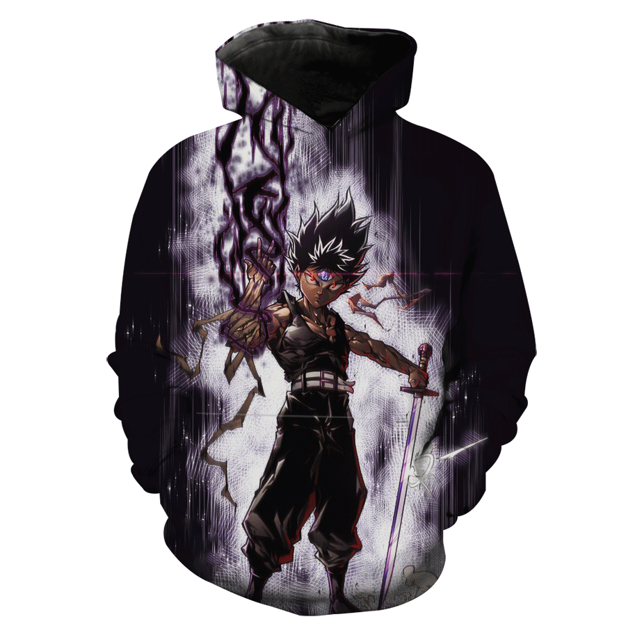 Yu Yu Hakusho Anime Hiei Hoodie 3D
