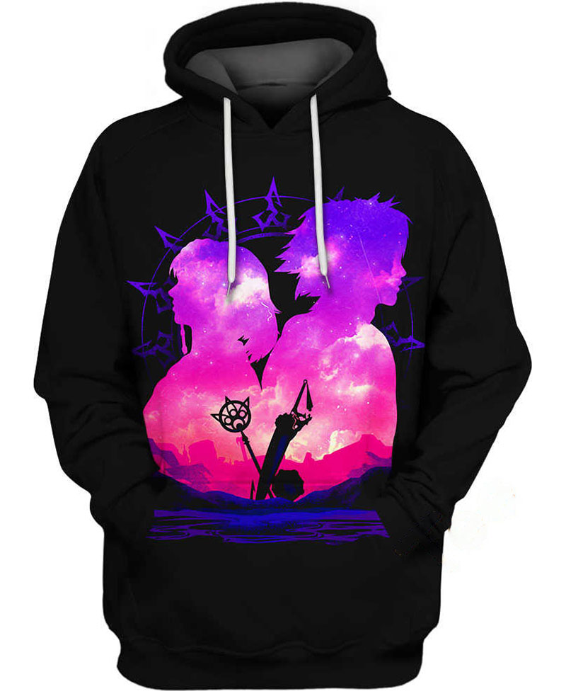 Yuna And Tidus Hoodie 3D